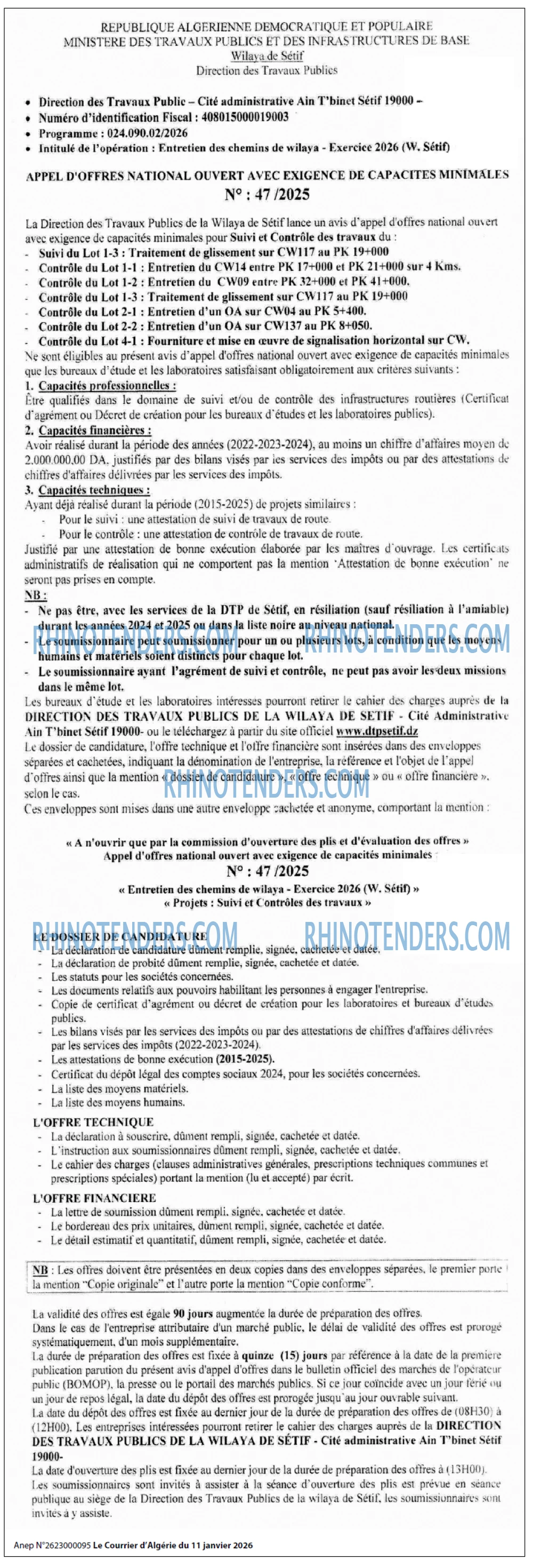Le Courrier d'Algerie