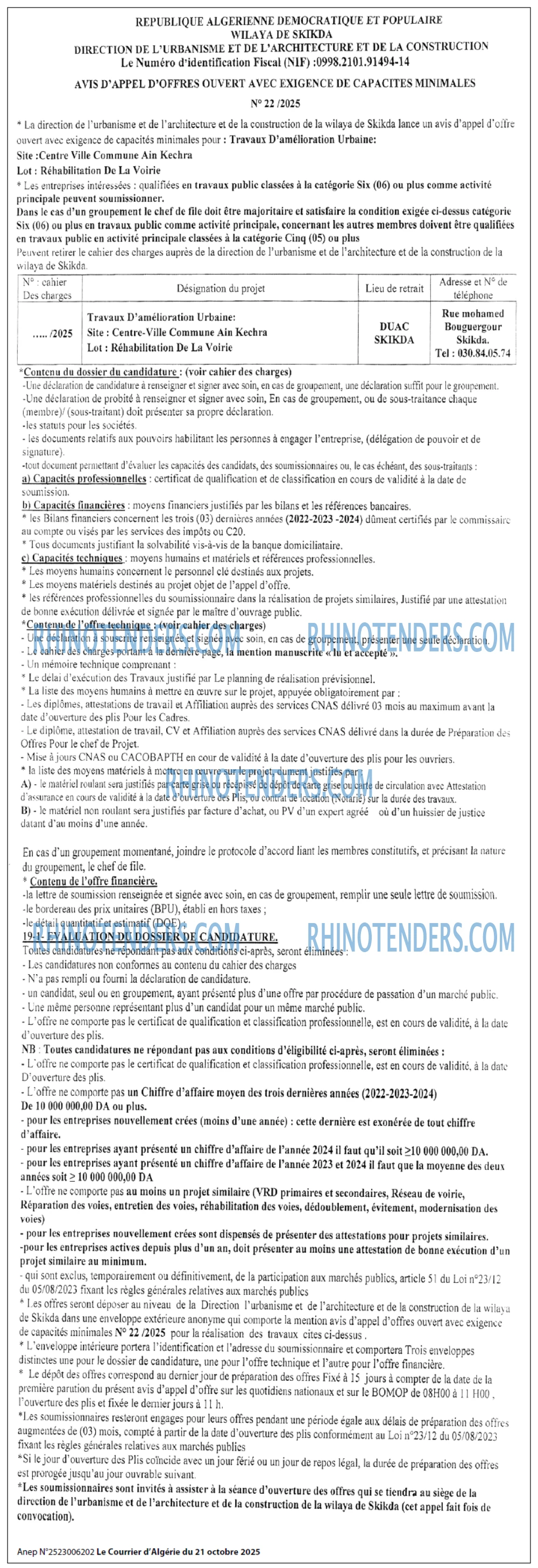 Le Courrier d'Algerie