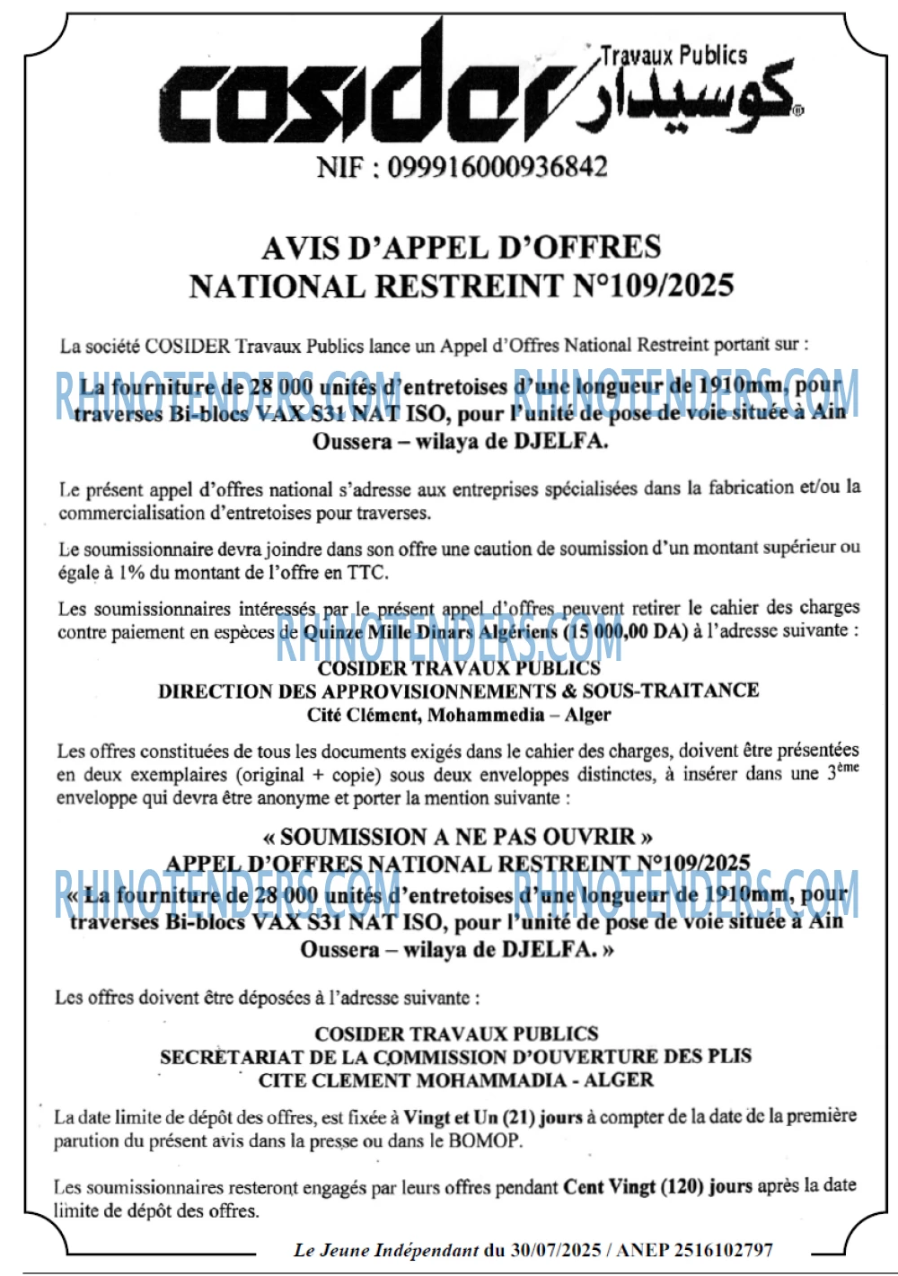 Le jeune indépendant