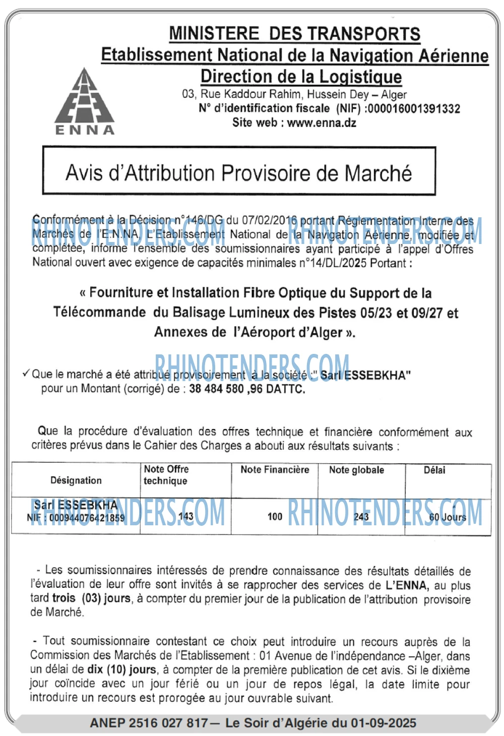 Le Jour d'Algérie