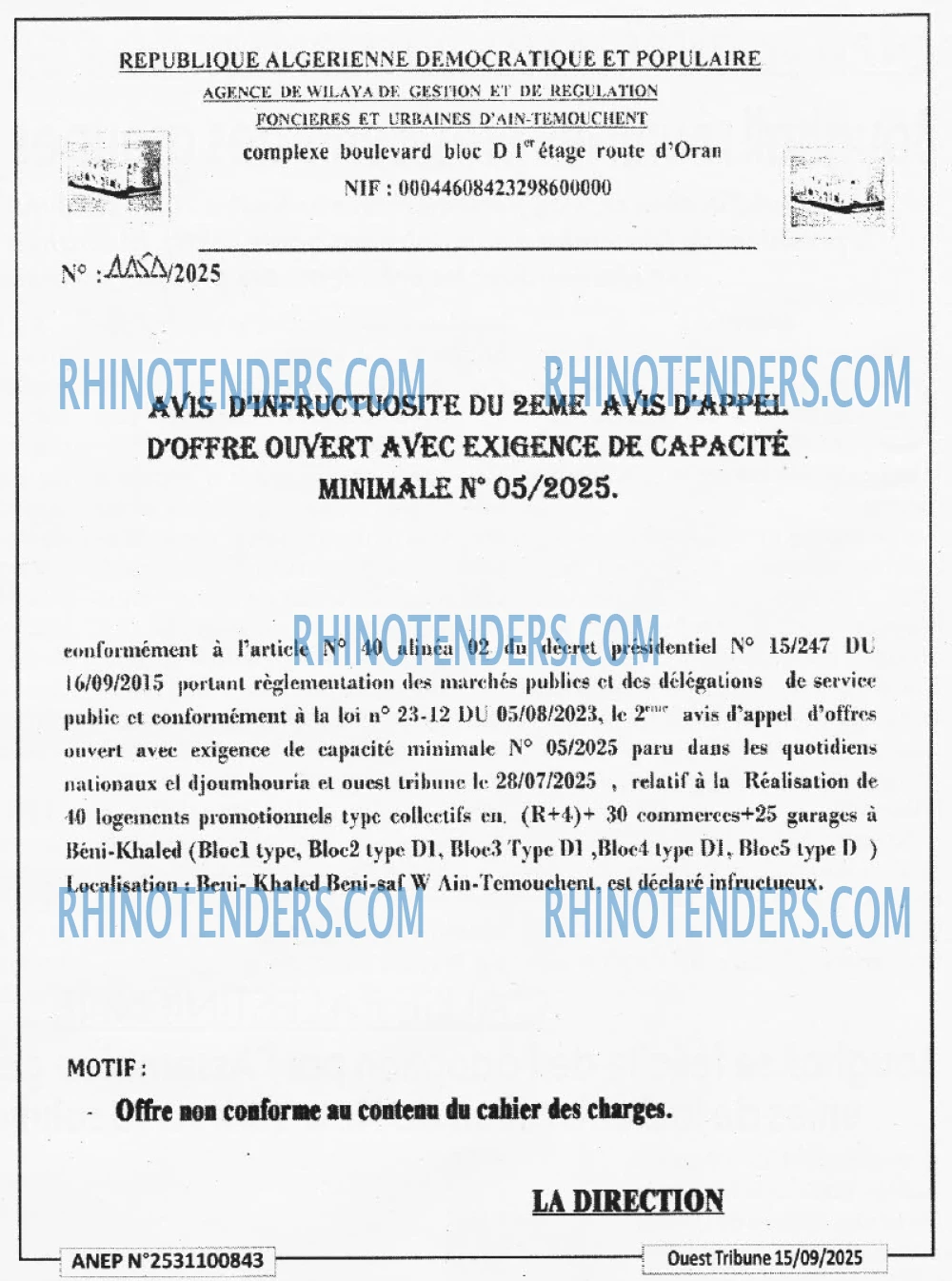 ouest TRIBUNE