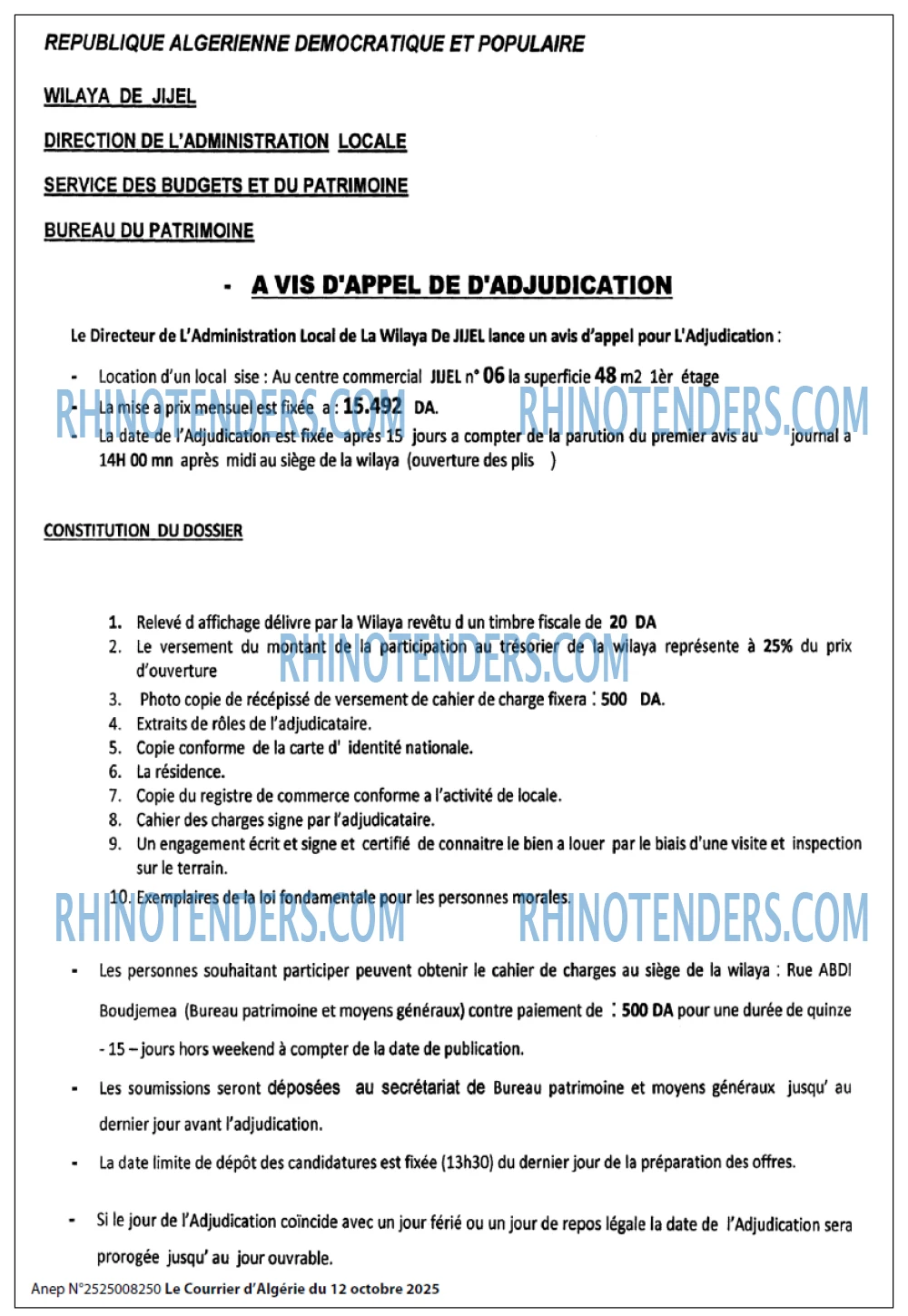 Le Courrier d'Algerie