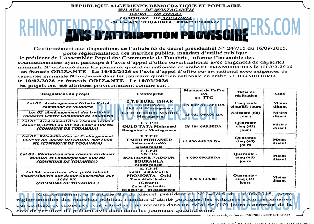 Jeune Independant