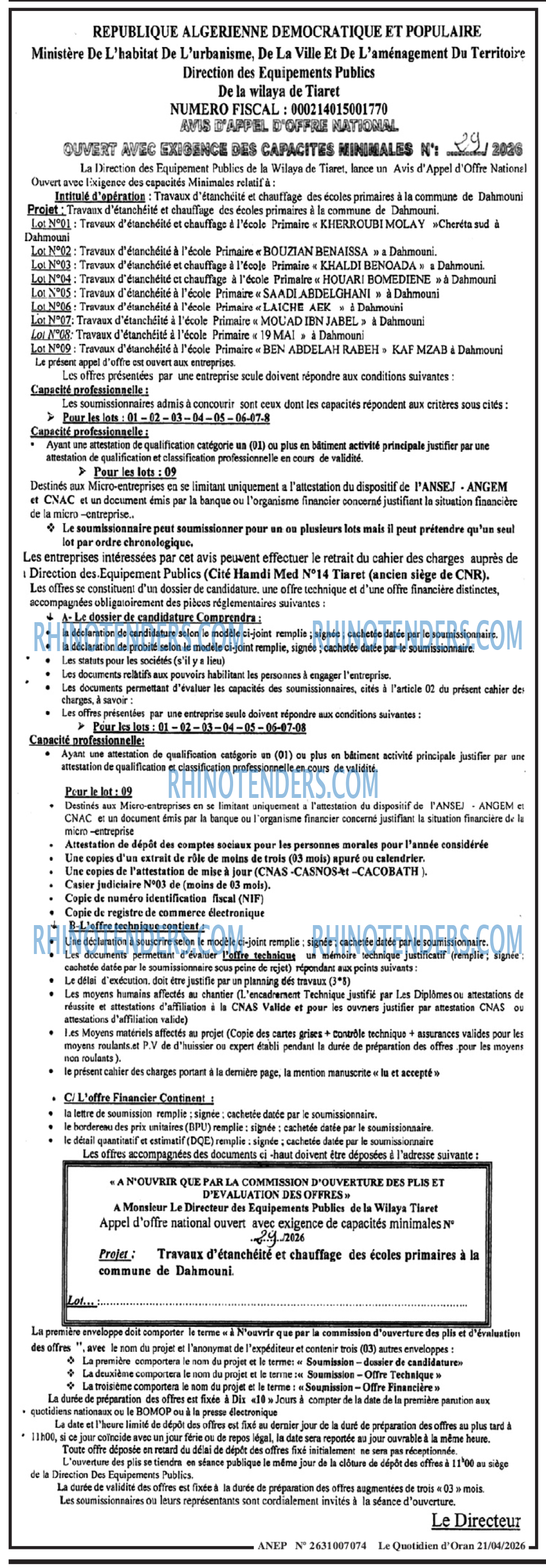 Le Quotidien d'Oran
