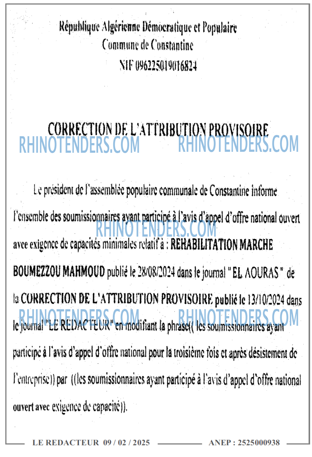 LE REDACTEUR