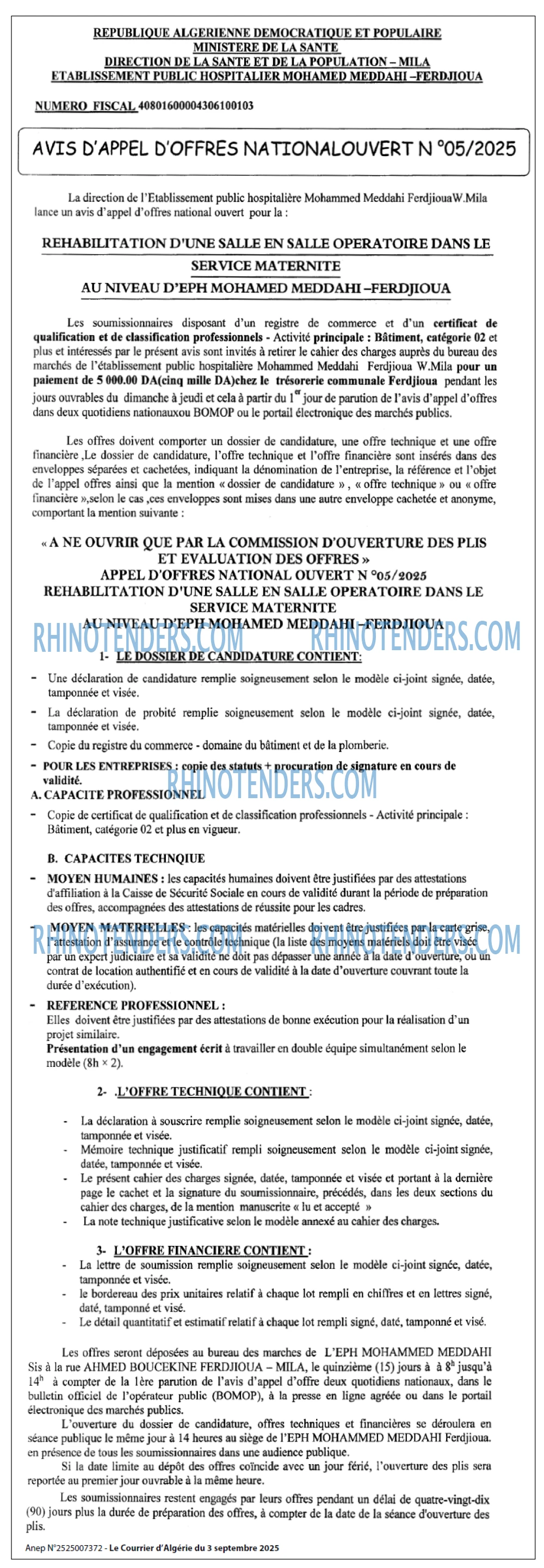 Le Courrier d'Algerie