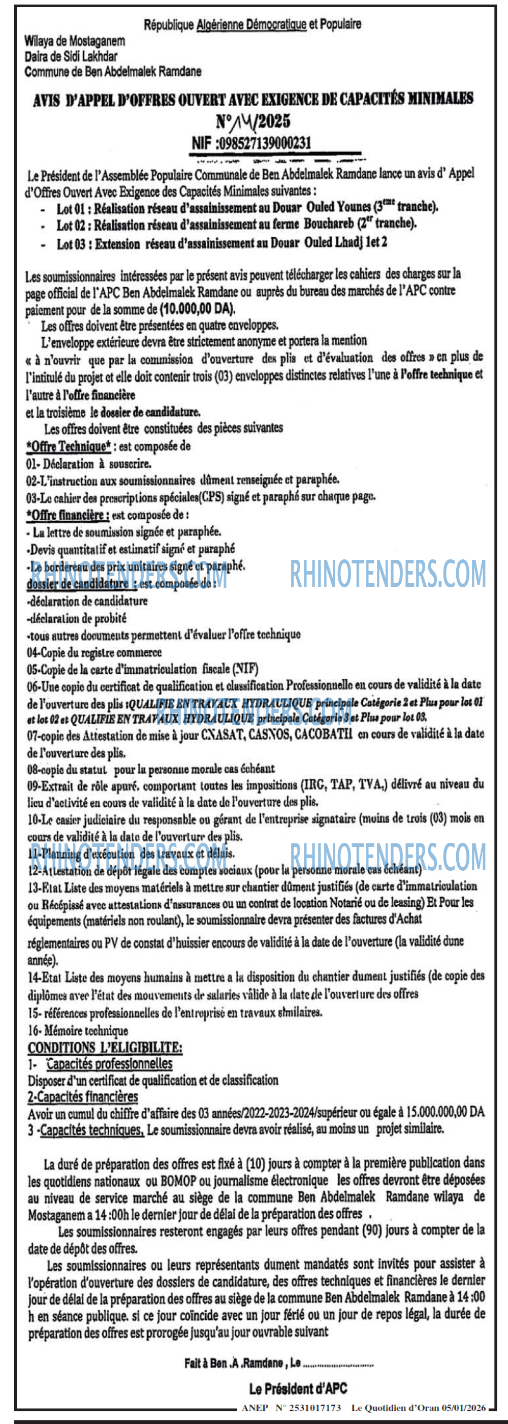 Le Quotidien d'Oran