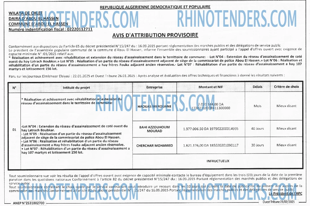 Rhinotenders