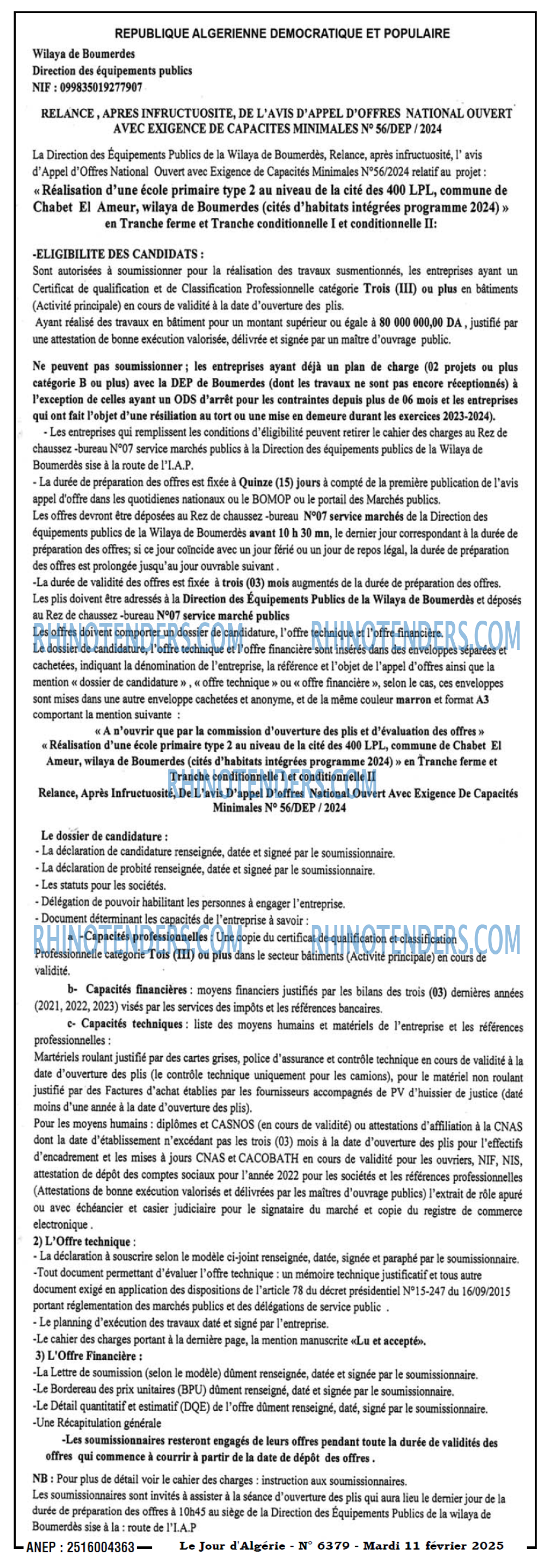 Le Jour d'Algérie