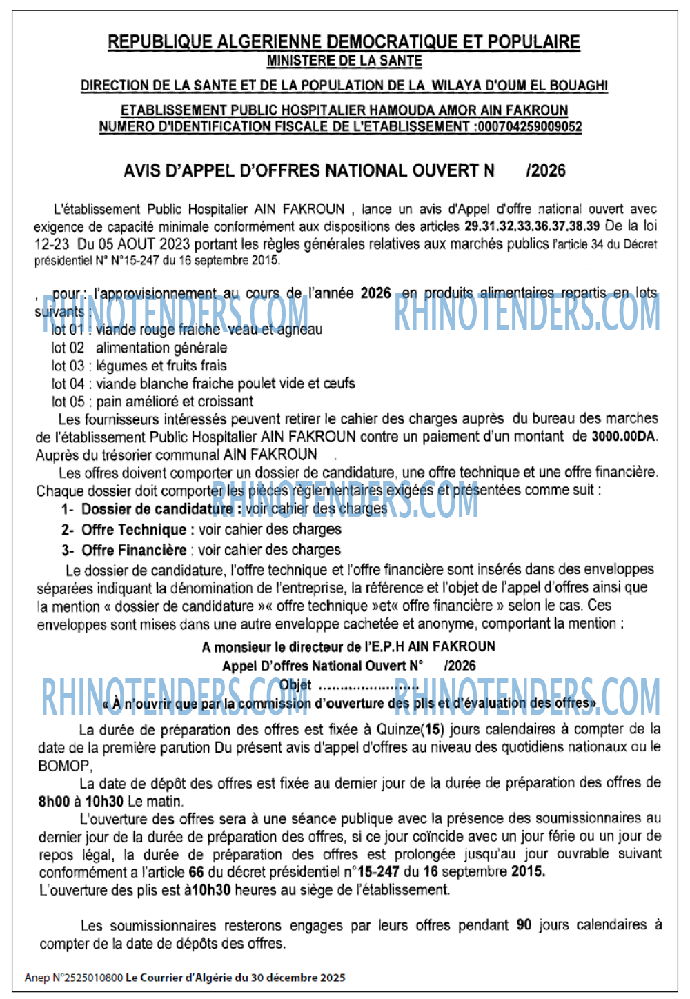 Le Courrier d'Algerie