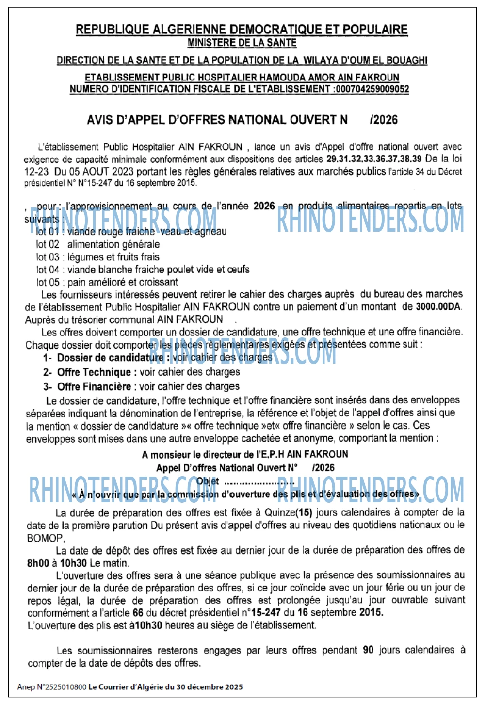Le Courrier d'Algerie