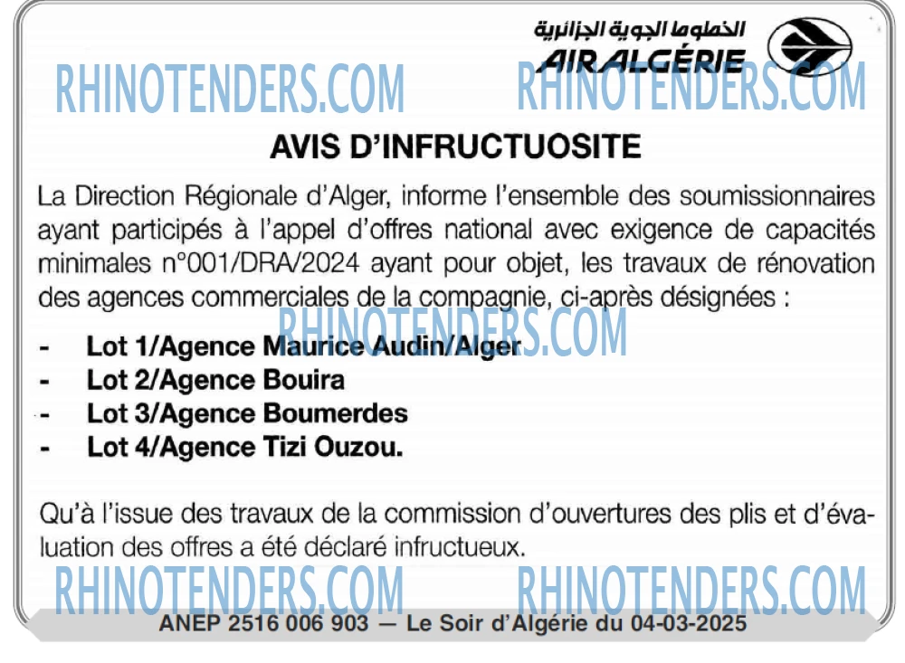 LE SOIR D'ALGERIE