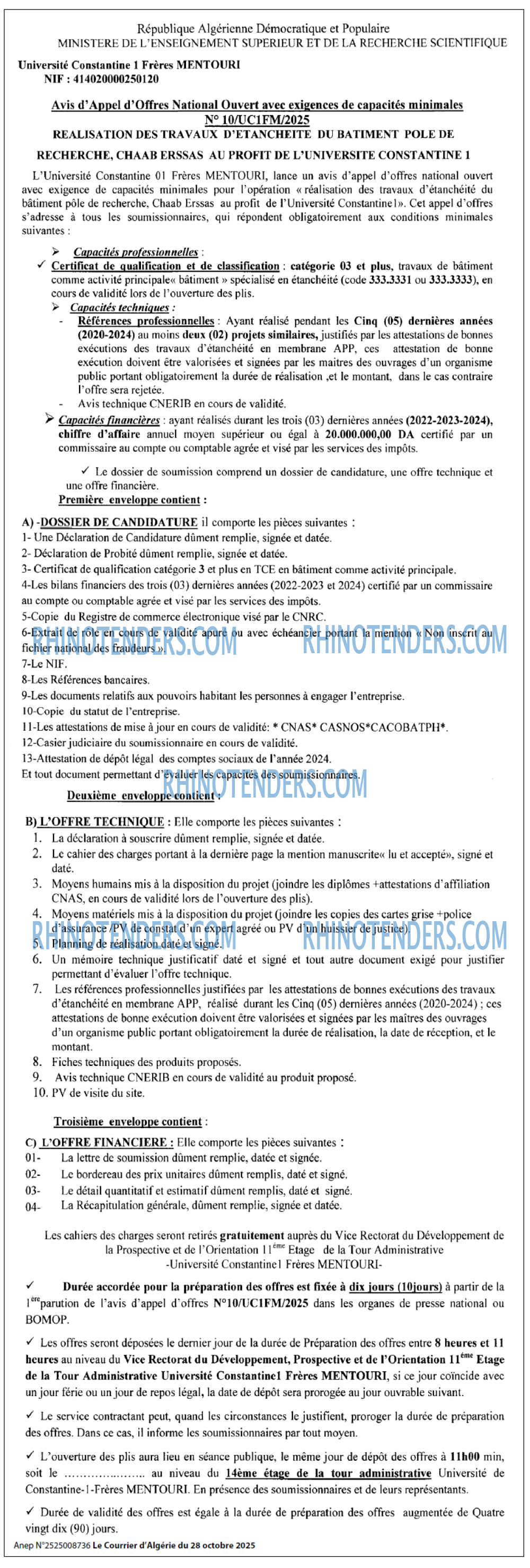 Le Courrier d'Algerie
