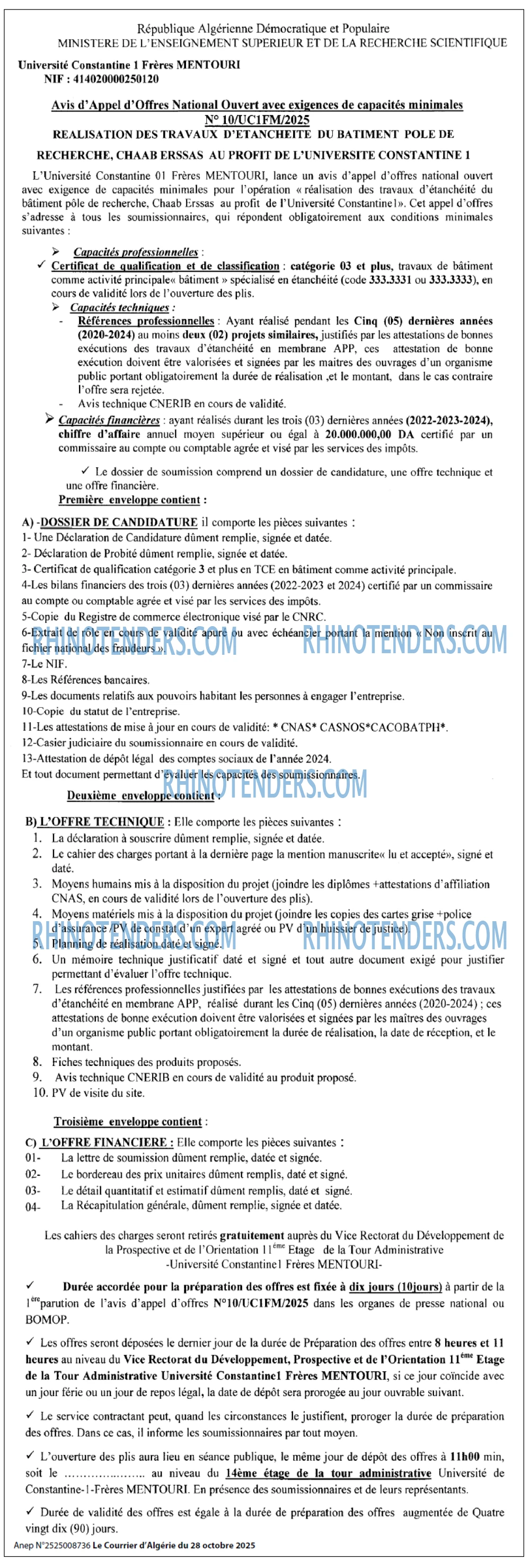 Le Courrier d'Algerie