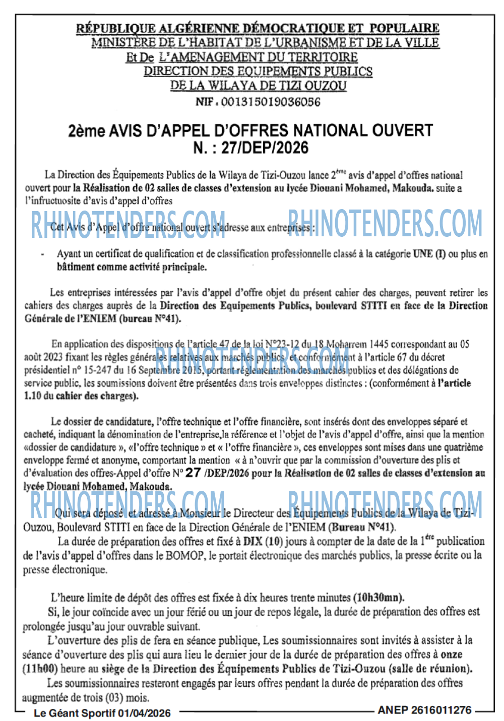 le geant sportif