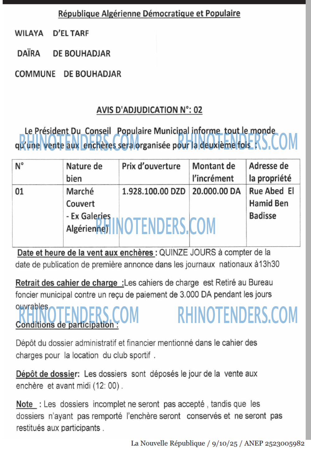 NOUVELLE REPUBLIQUE
