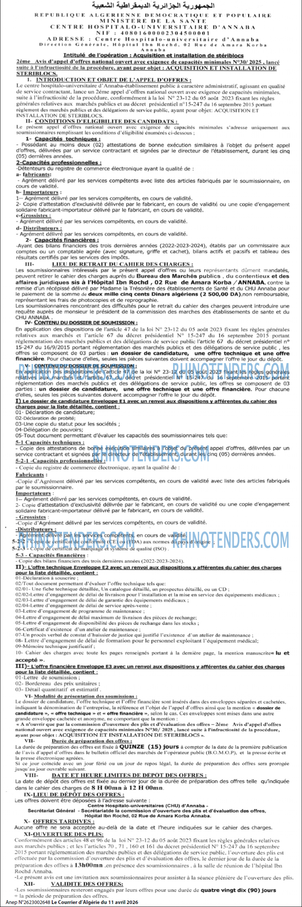 Le Courrier d'Algerie