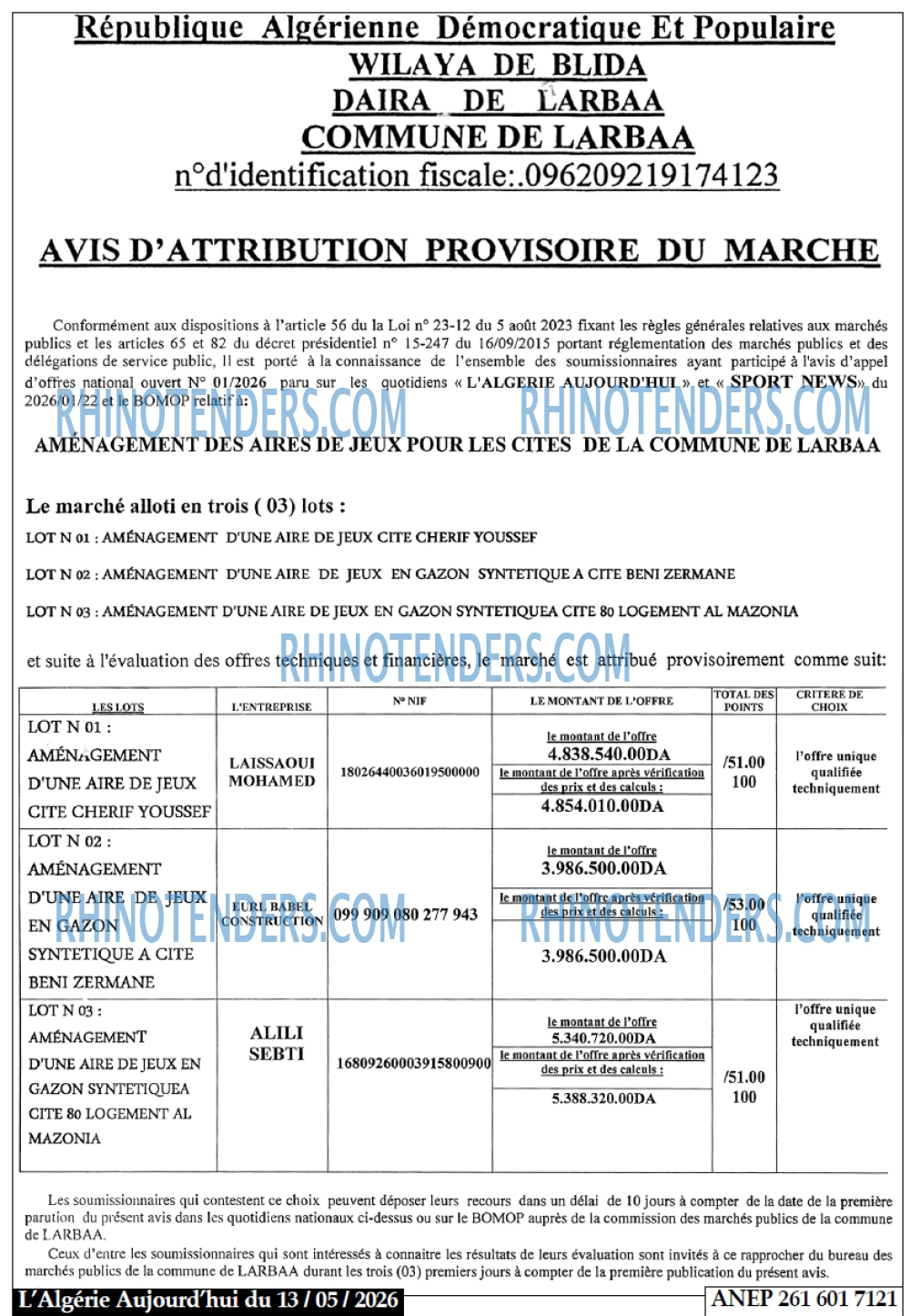 Le Jour d'Algérie
