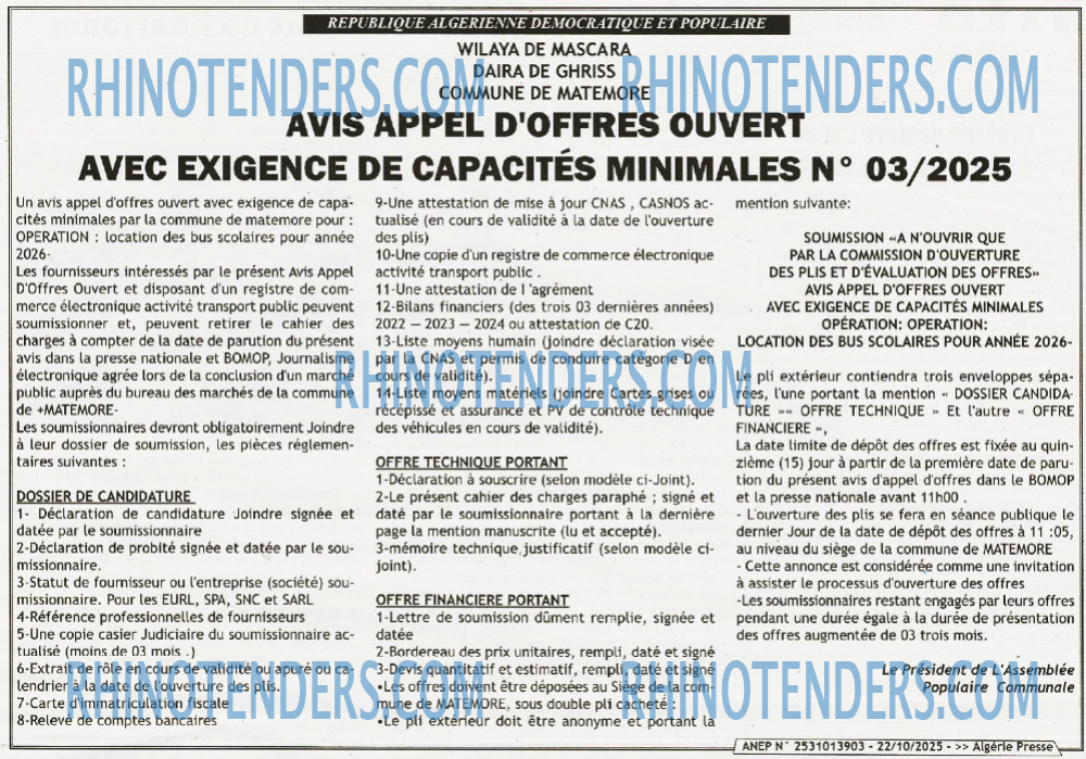 ALGERIE PRESSE