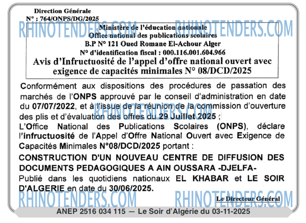 LE SOIR D'ALGERIE