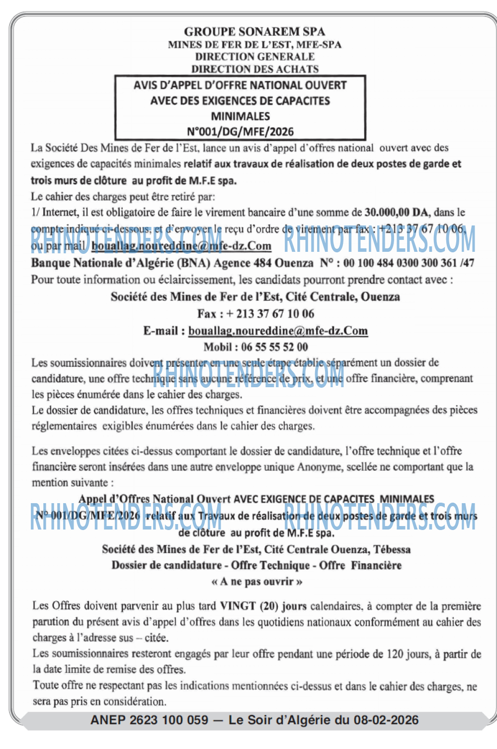 LE SOIR D'ALGERIE