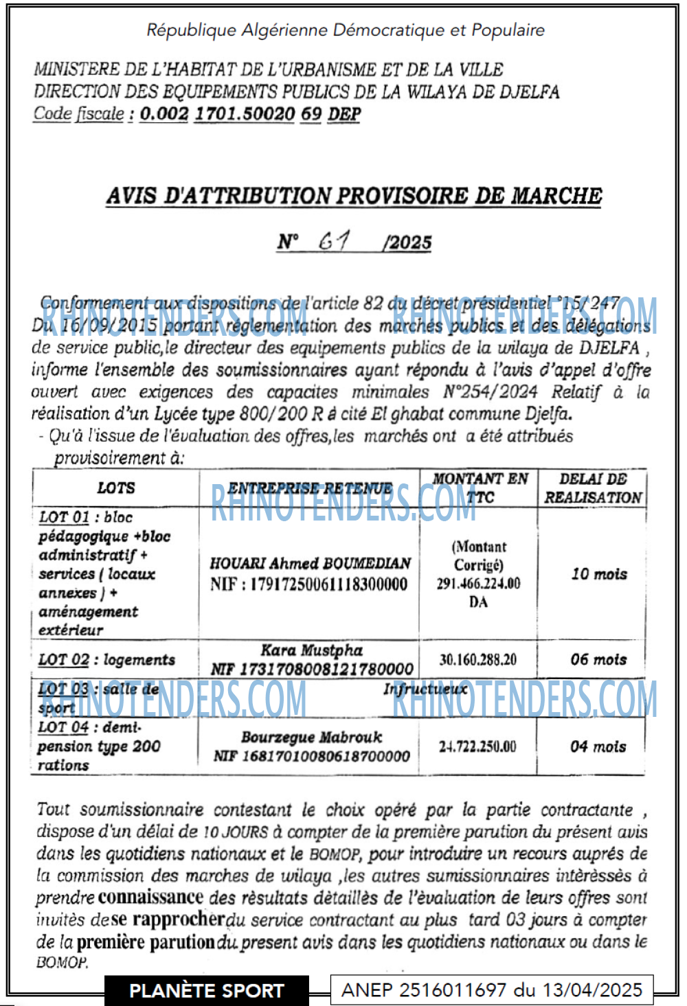 PLANETE SPORT