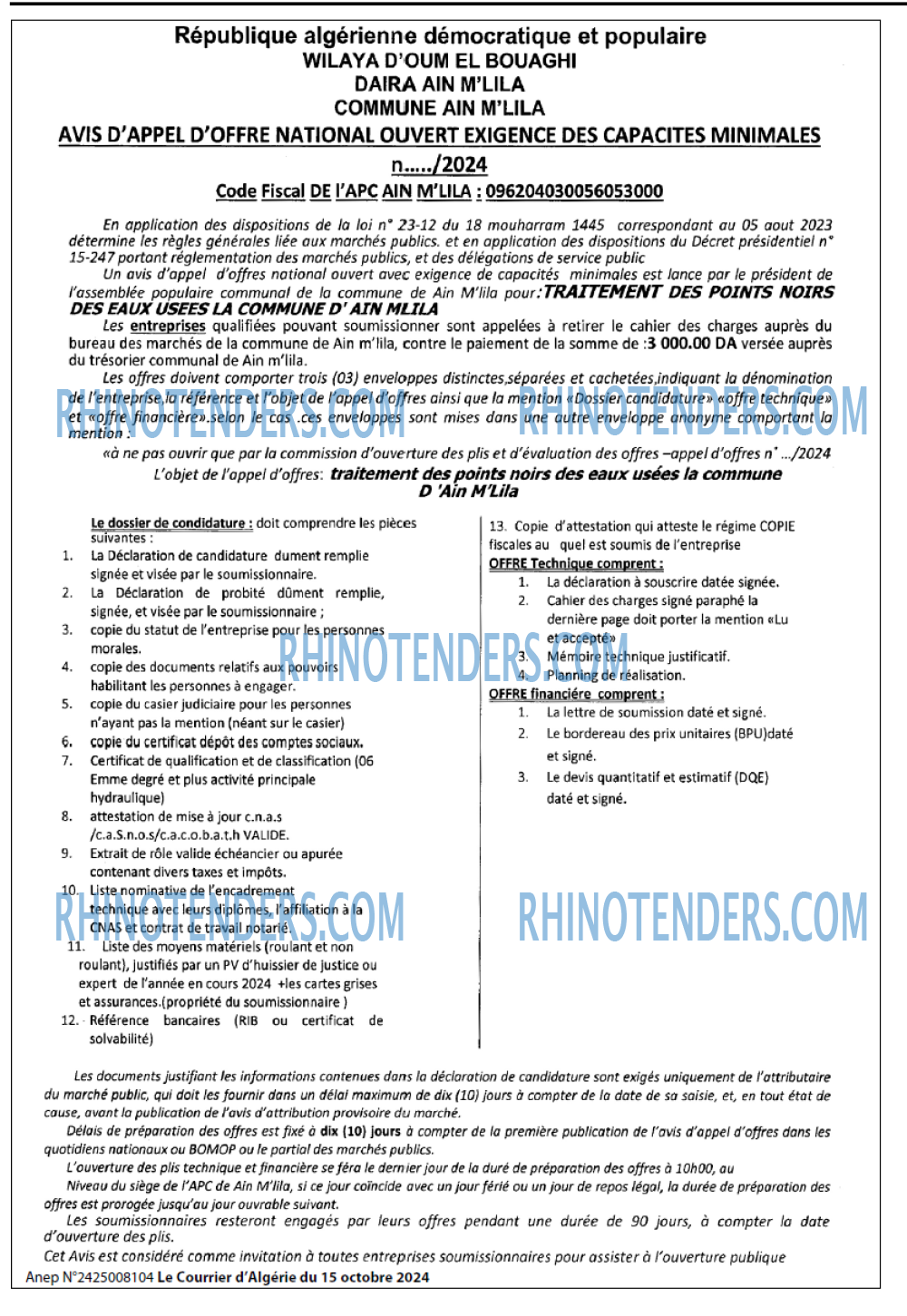 Le Courrier d'Algerie
