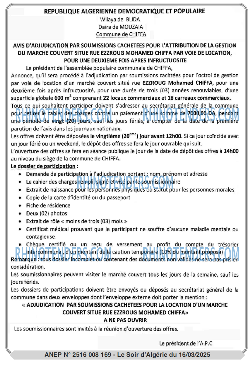 LE SOIR D'ALGERIE