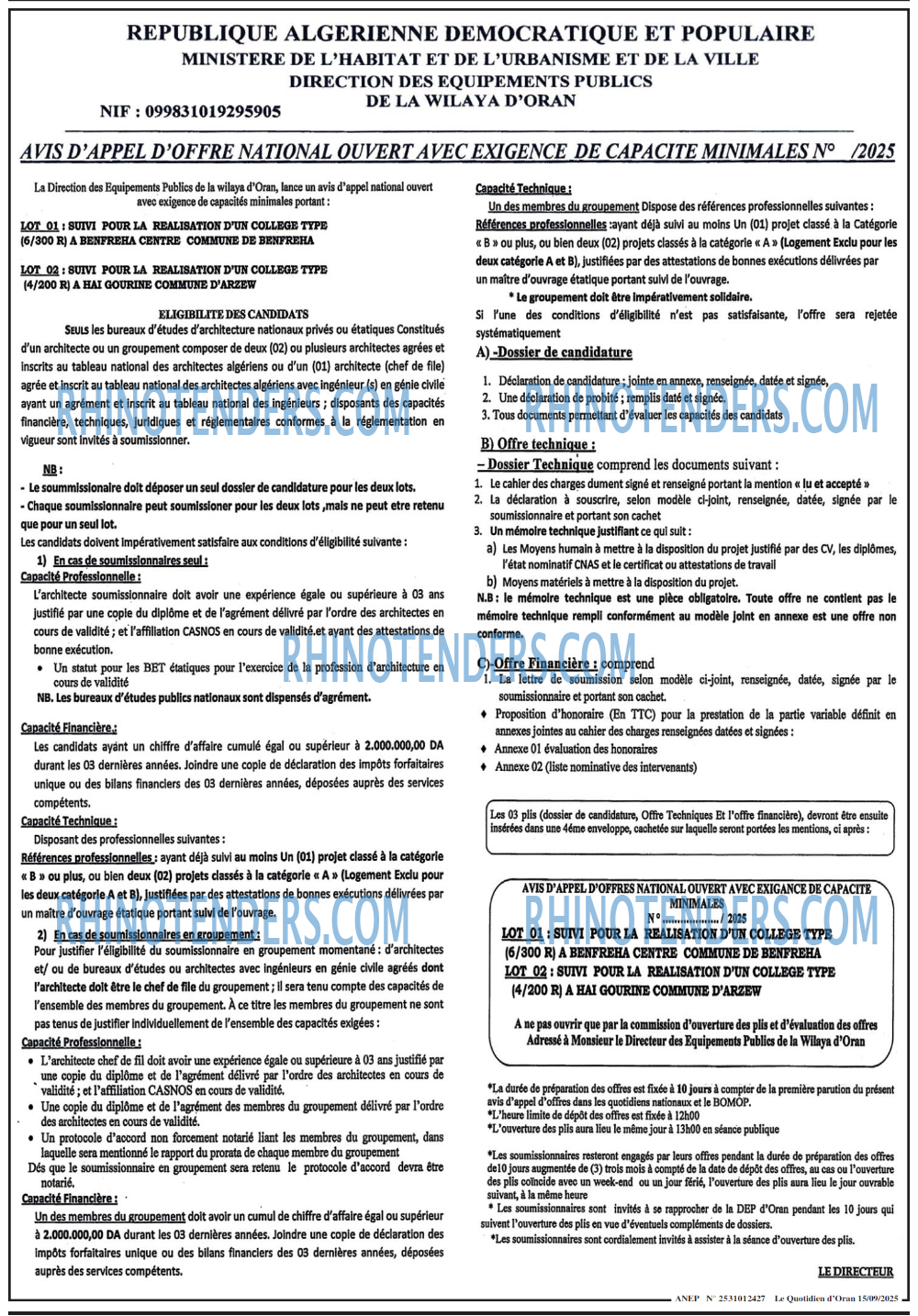 Le Quotidien d'Oran