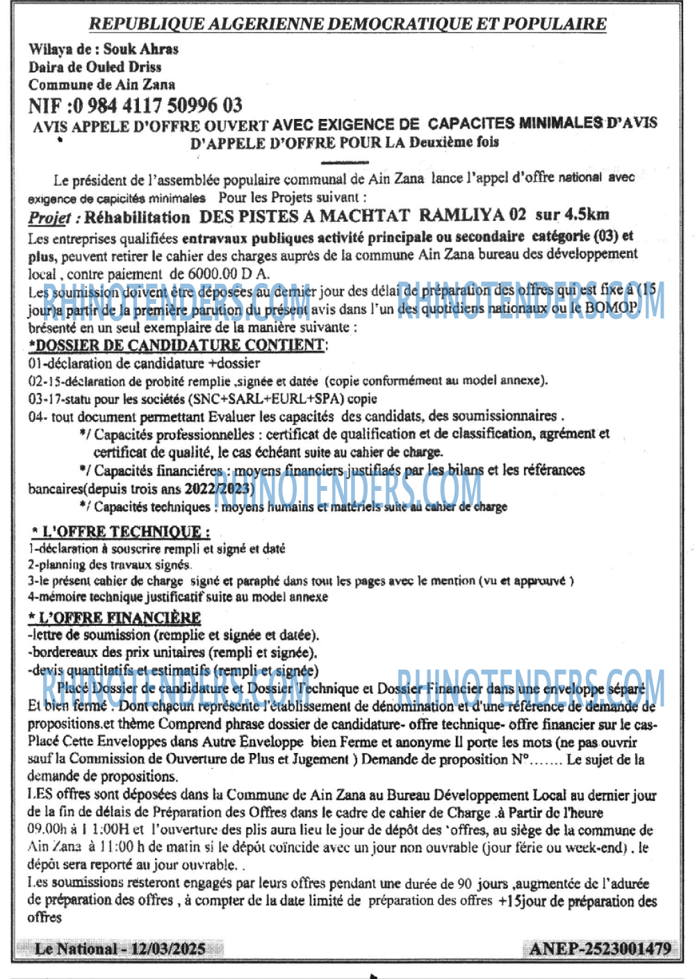LE SOIR D'ALGERIE