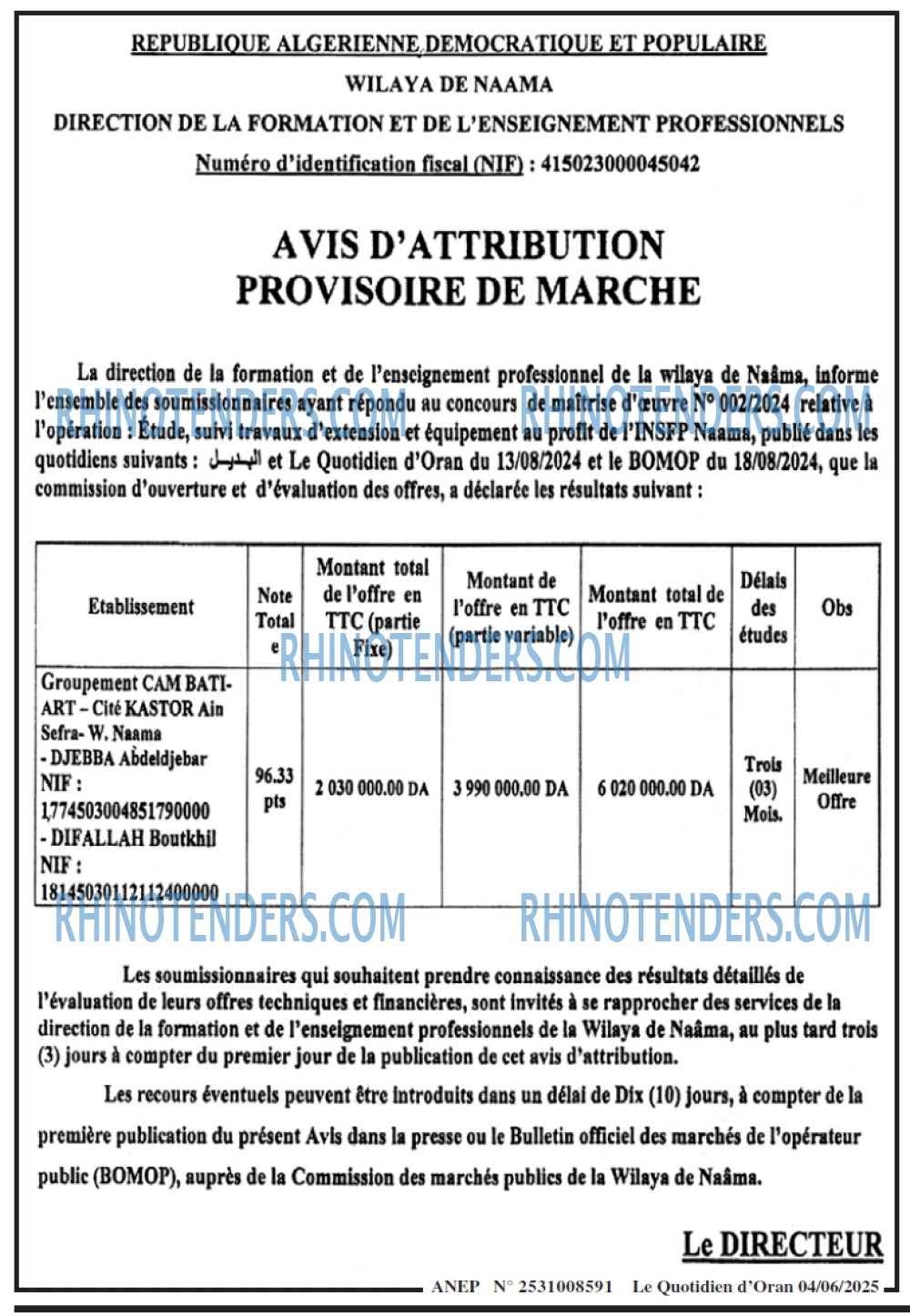 Le Quotidien d'Oran