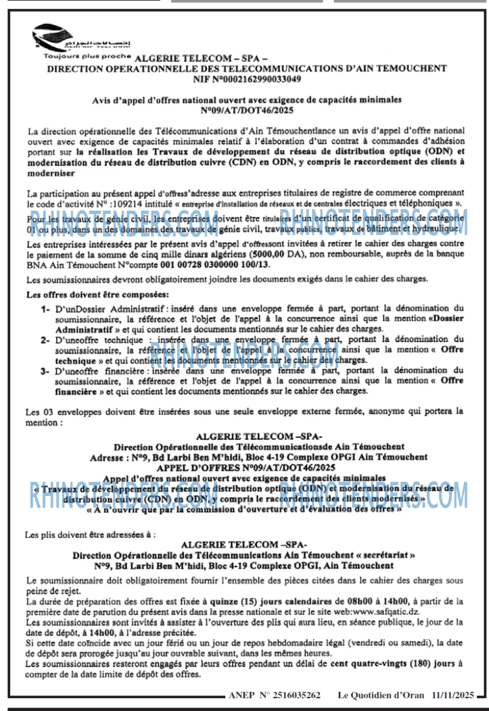 Le Quotidien d'Oran