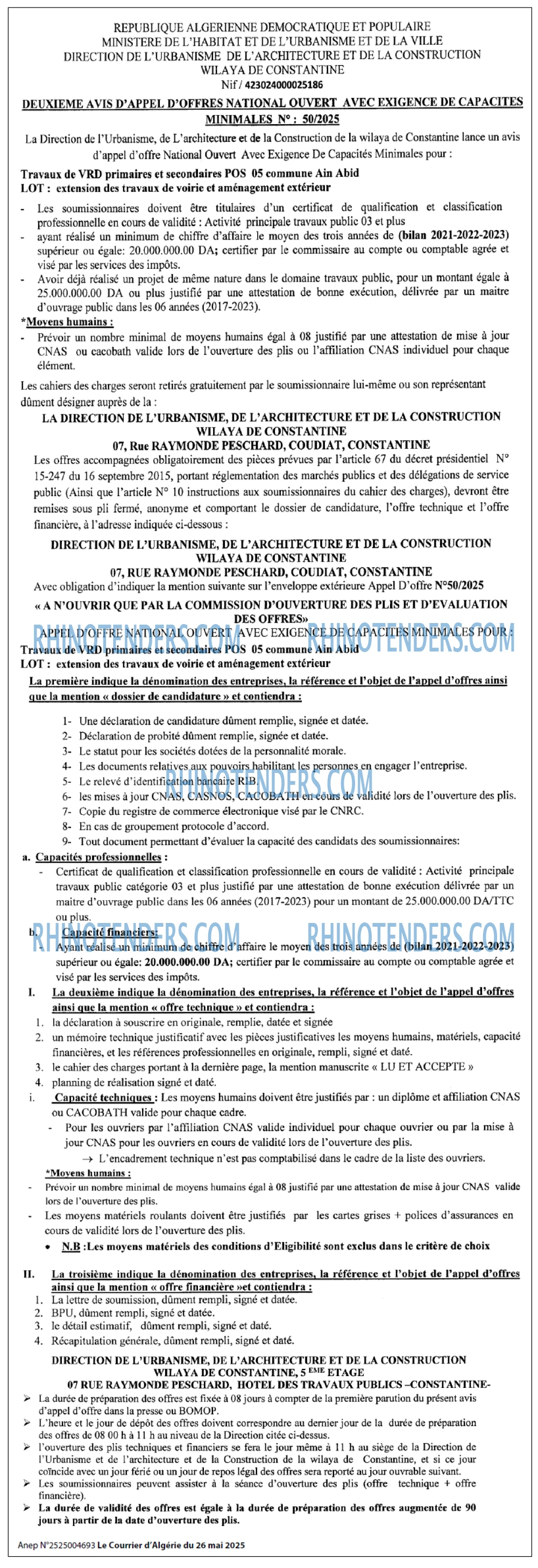 Le Courrier d'Algerie