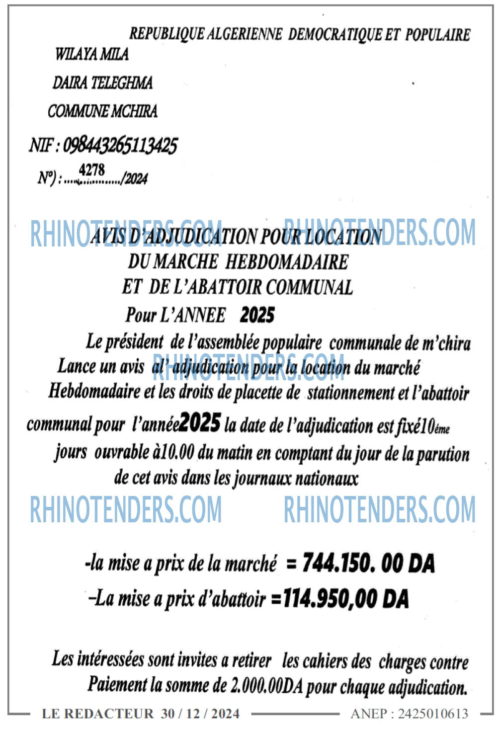 LE REDACTEUR