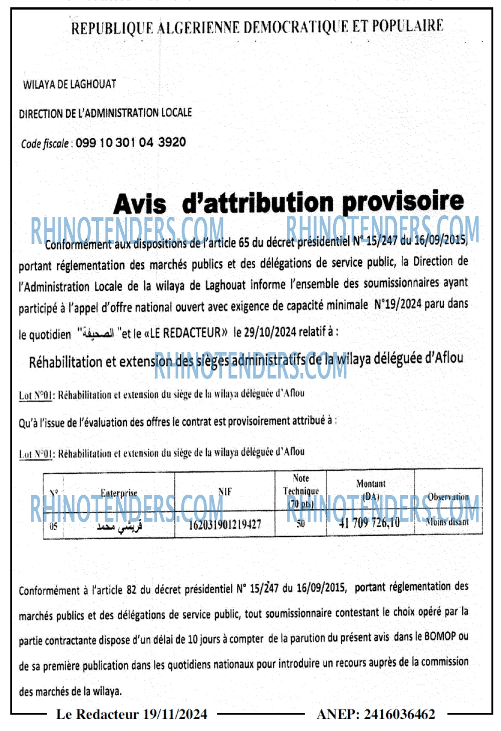 LE REDACTEUR