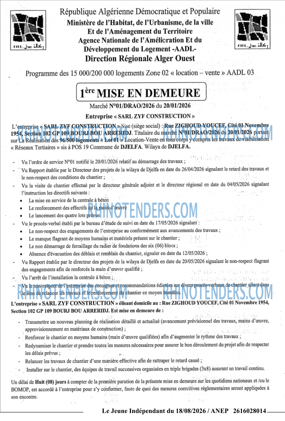 Le jeune indépendant