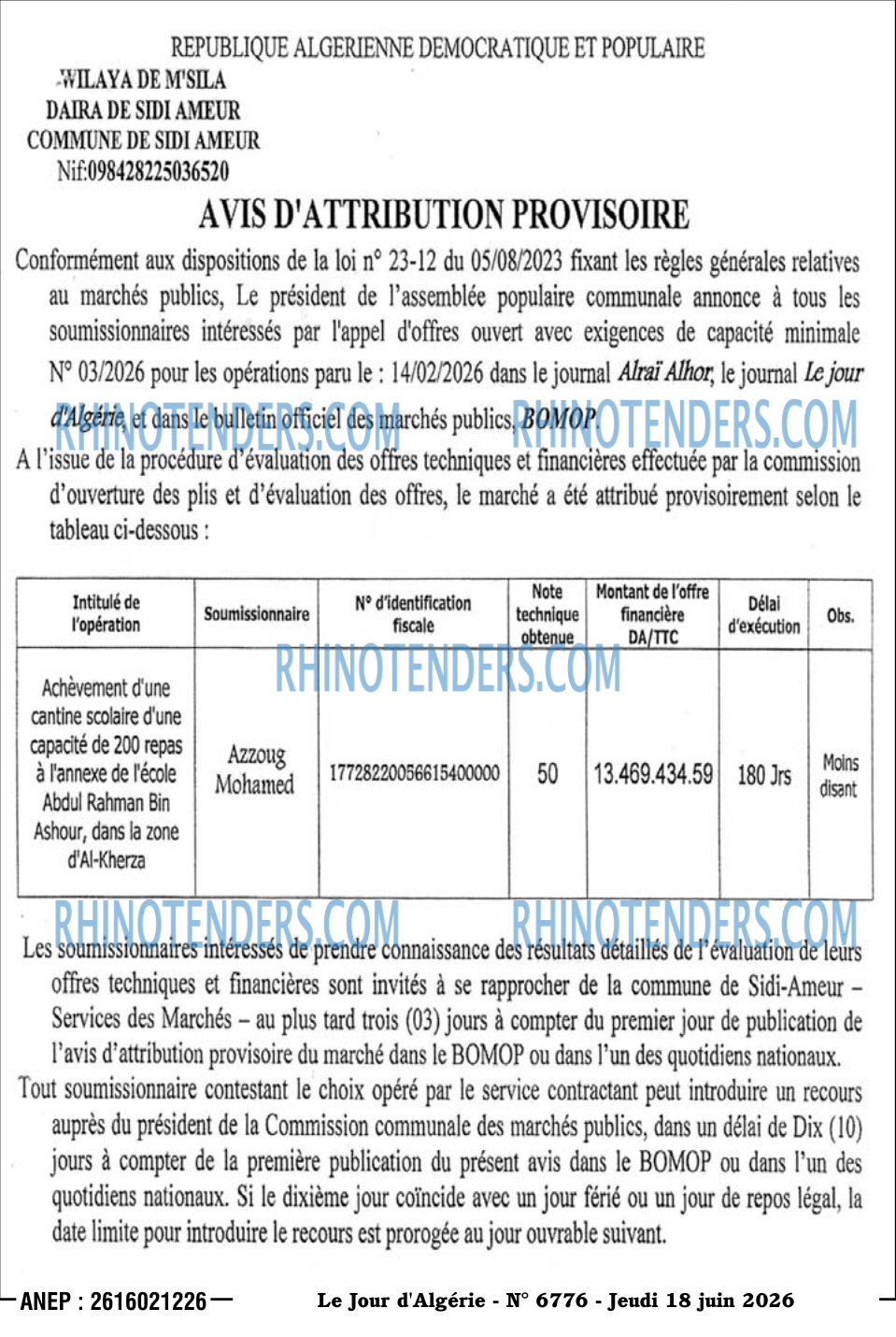 Le Jour d'Algérie