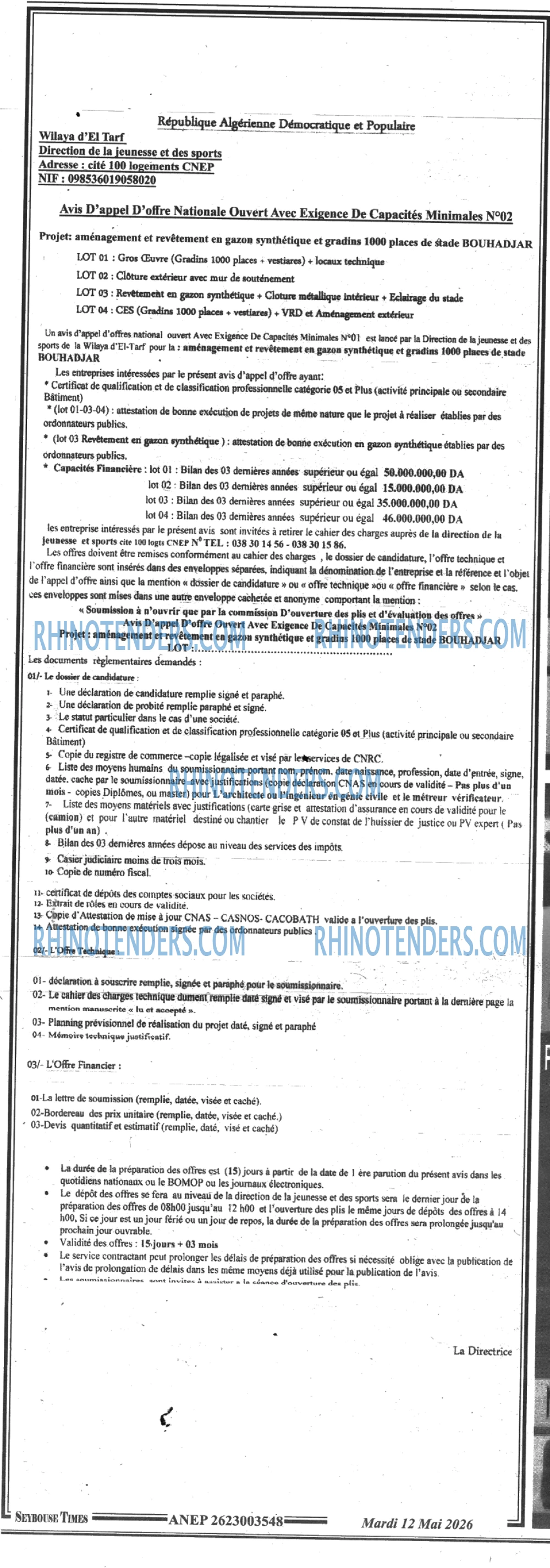 SEYBOUSSE TIMES