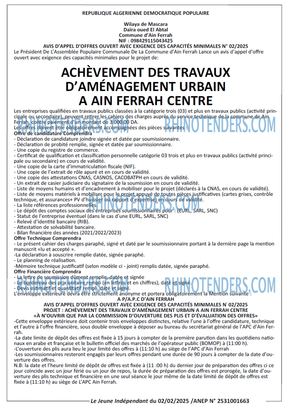 Le jeune indépendant