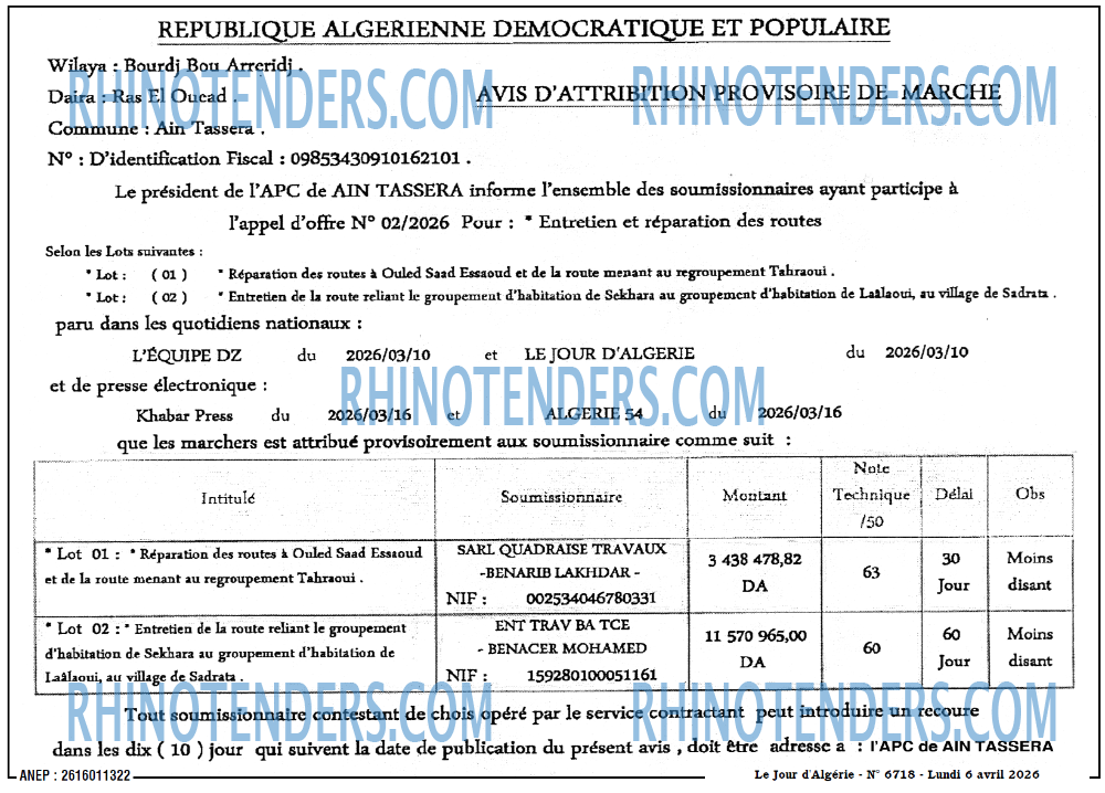 Le Jour d'Algérie