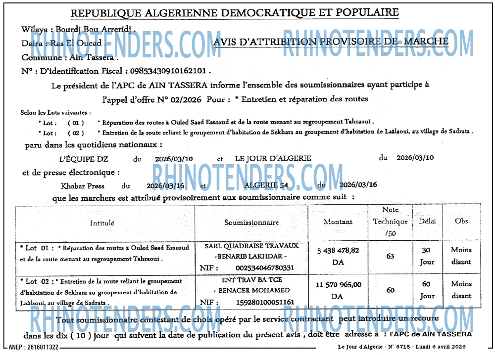Le Jour d'Algérie
