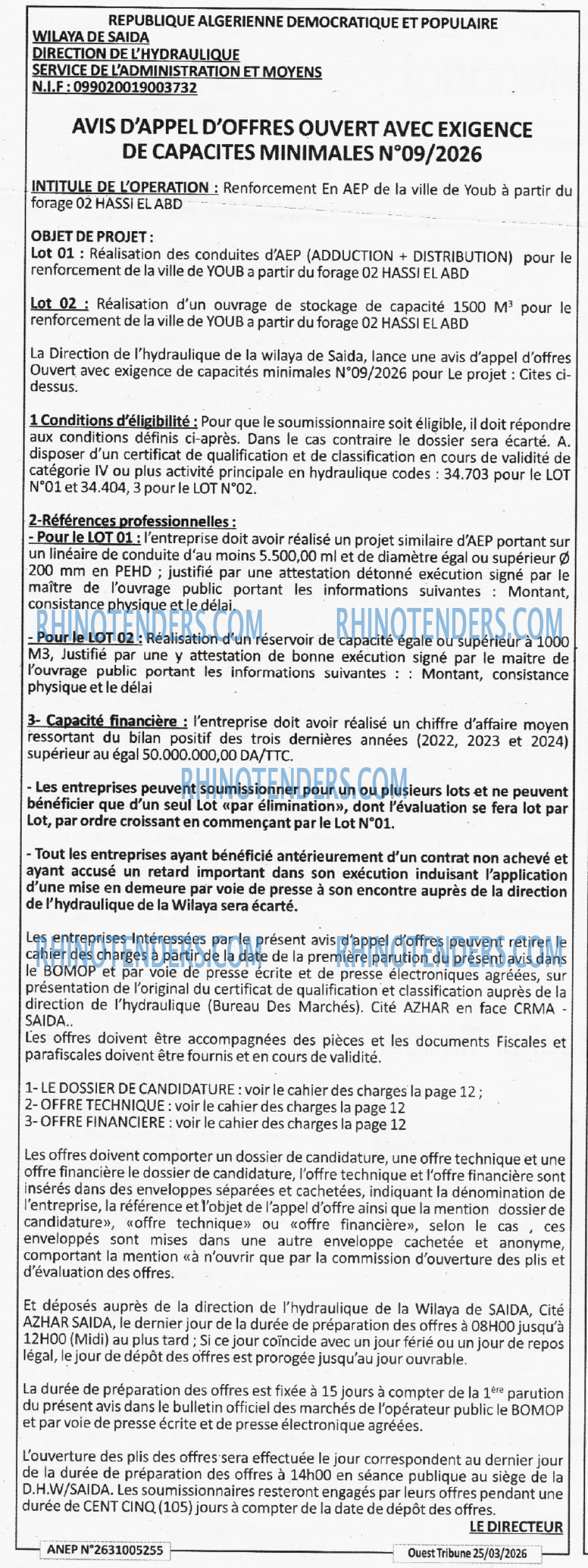 ouest TRIBUNE