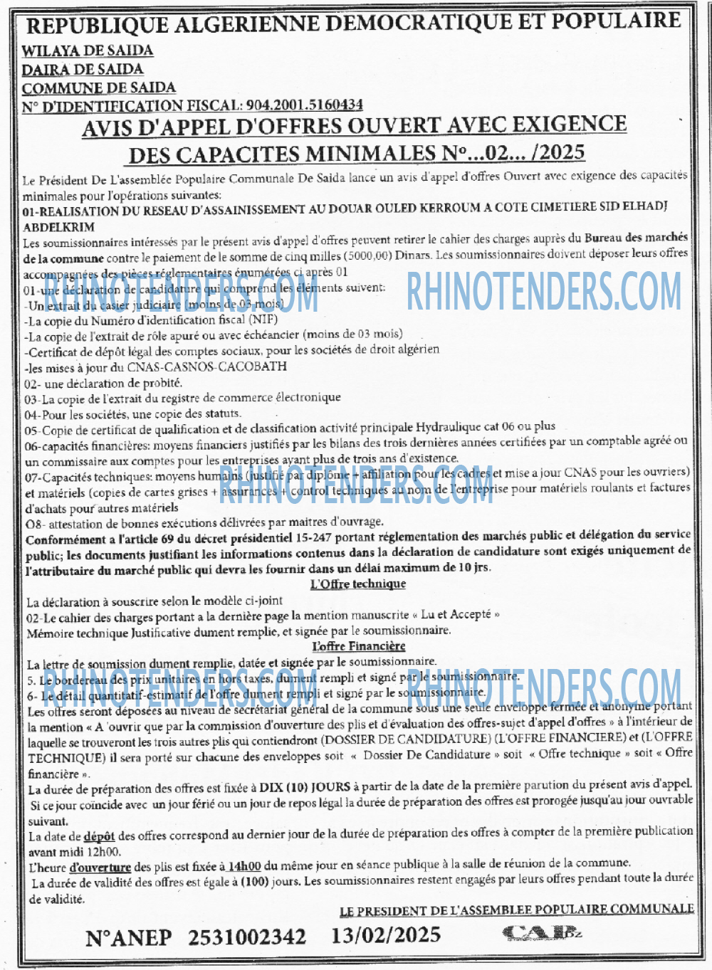 CAP OUEST