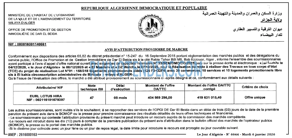 Le Jour d'Algérie