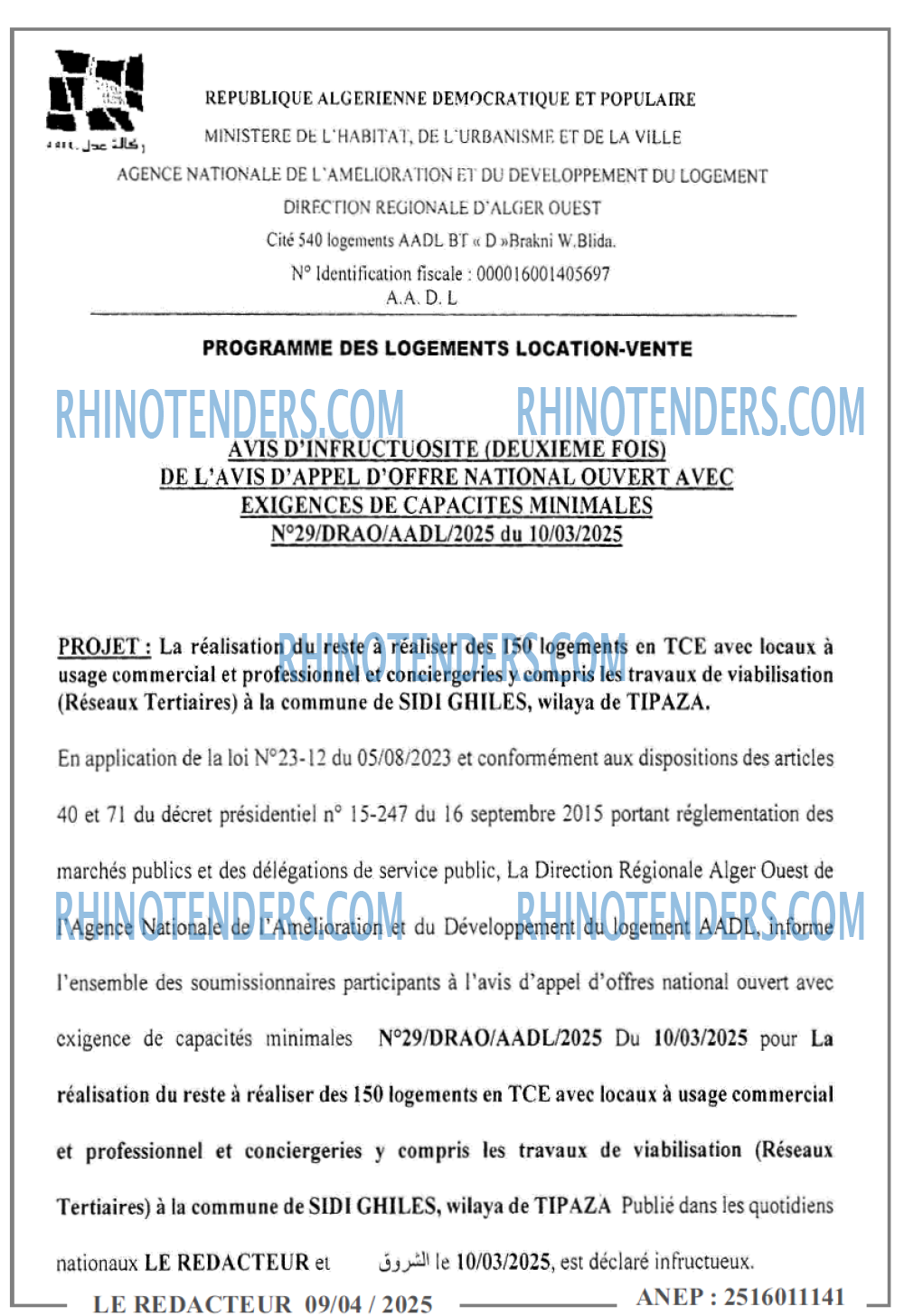 LE REDACTEUR