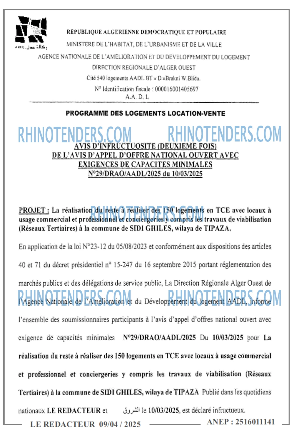 LE REDACTEUR