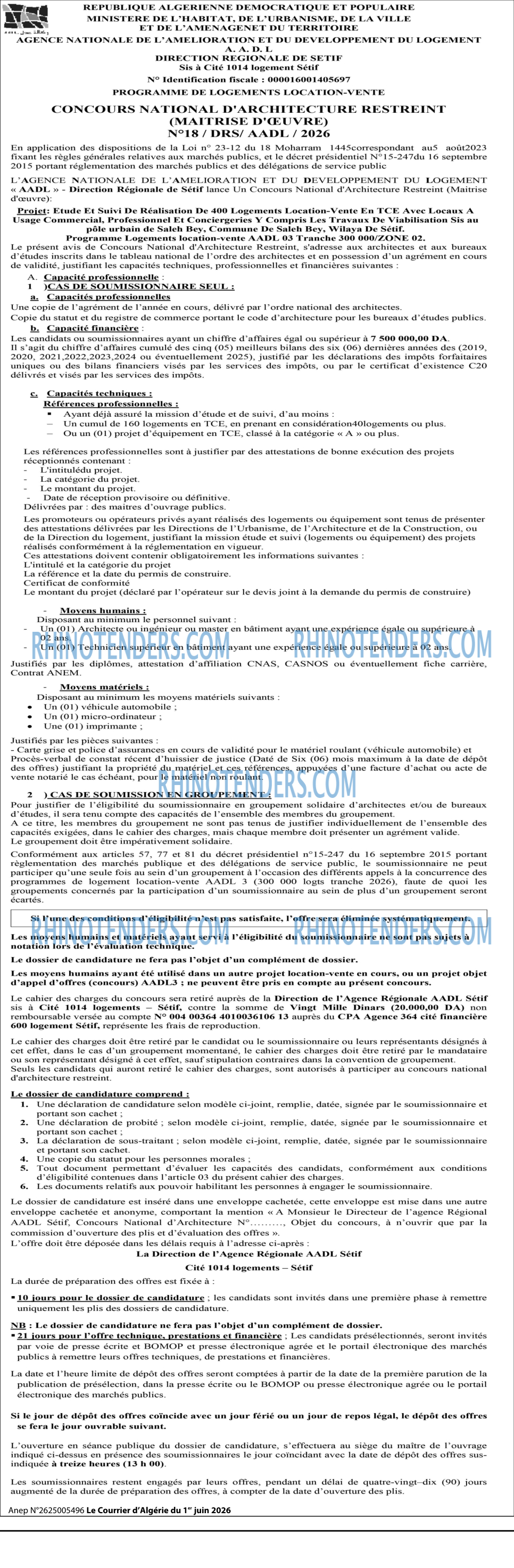 Le Courrier d'Algerie