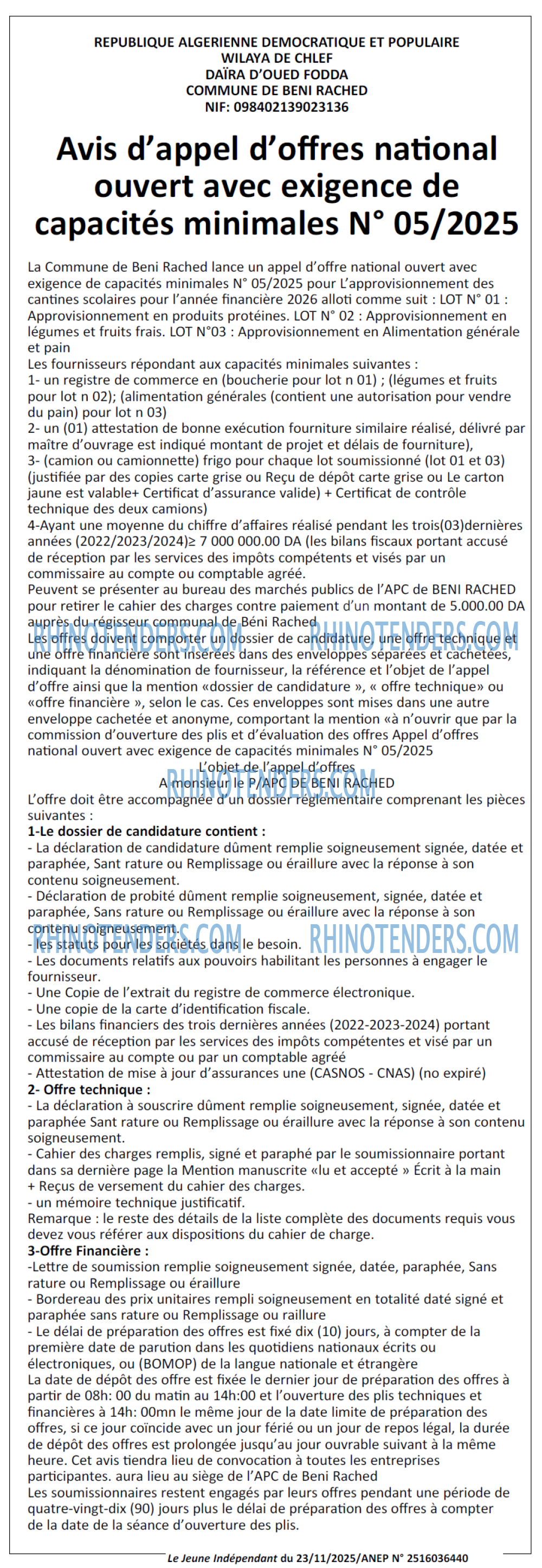Jeune Independant