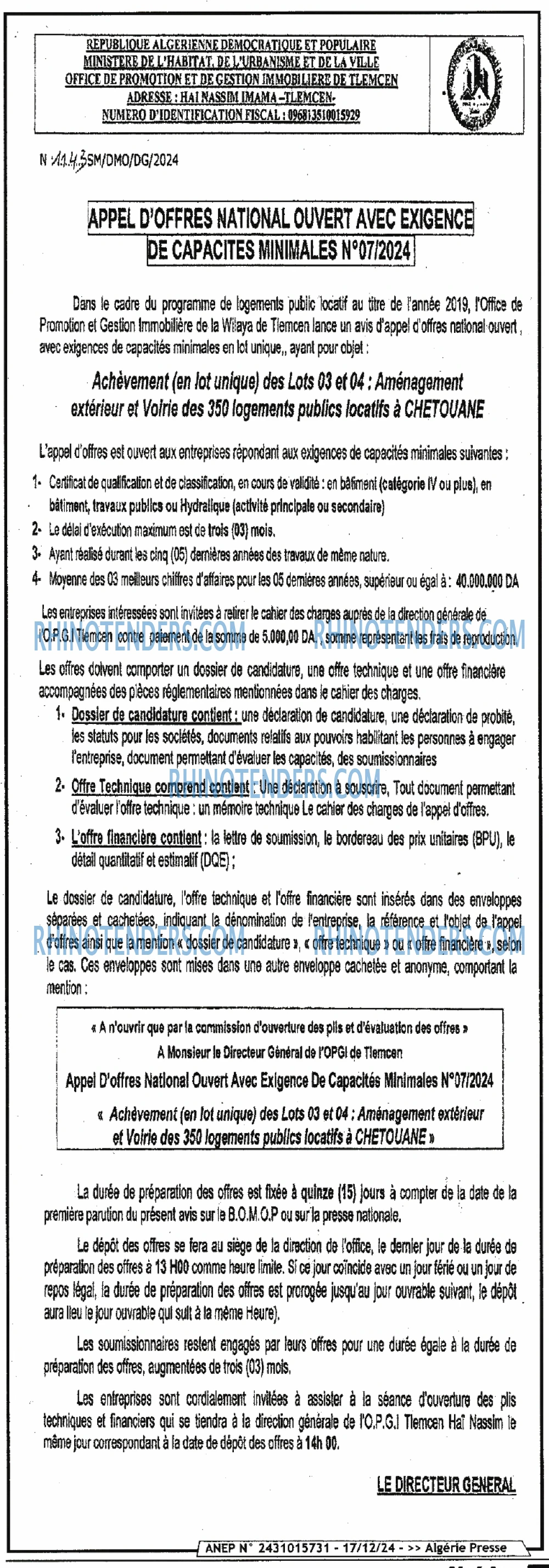 ALGERIE PRESSE