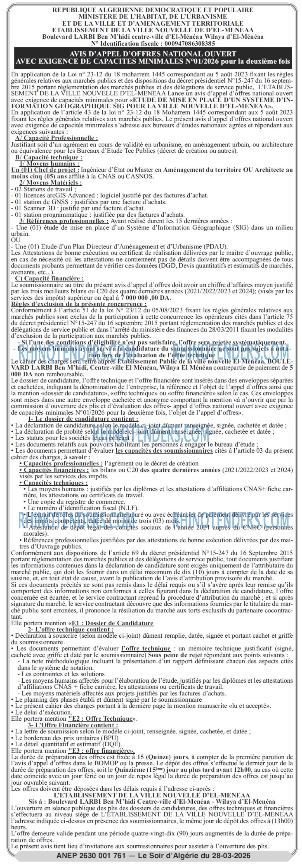 LE SOIR D'ALGERIE